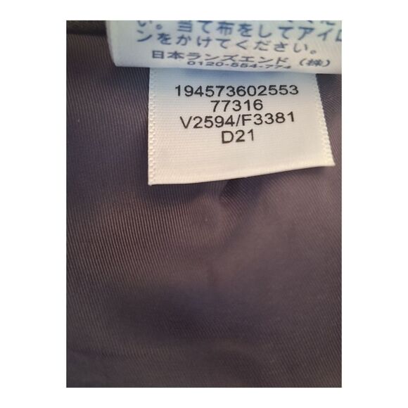 Lands' End Washable Wool Career Skirt Lined Pencil Skirt Gray Plus Size 22W - Picture 4 of 11